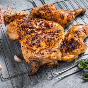 Sundried Tomato Basil Spatchcock Chicken